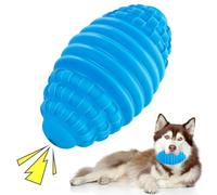 DAOZIJI Tough Squeaky Dog Toys for Aggressive Chewers Large Breed, Indestructible Dog Balls for Aggressive Chewers, Interactive Squeaky Balls for Dogs to Busy