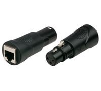 DAP AUDIO - 3-Pole XLR Female to RJ45 Female Adaptor - DMX512 Cabling Only