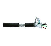 DAP Digi-Quad DMX Quad 4-pin digital Cable 100m Roll Black Drum Stage Lighting