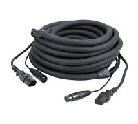 DAP FP12 IEC & XLR Male to IEC & XLR Female Combo Cable, 3m (Black)