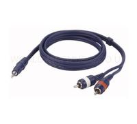 DAP Laptop To Amp Lead 3.5mm Jack - 2 Phono Plugs - 3 Metres long FL30 3