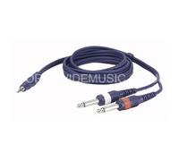 DAP Laptop To Mixer Lead 3.5mm Jack - 2 1/4 Jack Plugs - 3 Metres long FL31 3