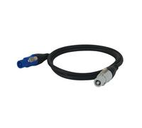 DAP power cable blue lockable M/F 3 m