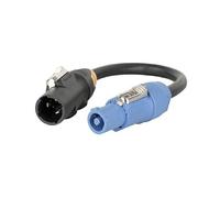 DAP Powercon Blue to TRUE1 Socket Adaptor Convertor Cable 0.25m
