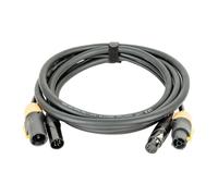 DAP ProPower True1 / XLR 5 pole Hybrid Cable 1.5M Combined Power DMX Lead