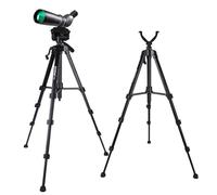 DAPENG Spotting Scope Tripod,Shooting Hunting Rest V Yoke Stand with Travel Bag and Phone Holder,Compatible with Monocular/Astronomical Telescope/DSLR Camera/Cell Phone/Projector (61 inch)