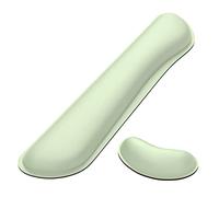 Dapesuom Enlarge Keyboard Wrist Rest Pad,Memory Foam Set Wrist Cushion Support for Easy Typing & Pain Relief,Mouse Wrist Pad,Anti-Slip Wrist Support for Gaming,Computer, Laptop, Office,Lake Green