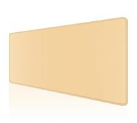 Dapesuom Large Gaming Mouse Pad, Extended Mouse Mat with Stitched Edges, Full Size Keyboard Pad with Non-Slip Base, Big XXL Computer Desk Mats for Gamer, Laptop, Office, 35.5 x 15.7in, Navajo White