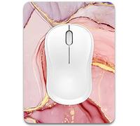 Dapesuom Mouse Pad, Small Mouse Pad 15x20 cm with Non-Slip Rubber Base, Waterproof Mouse Mat, Mini Mouse Pad for Women Kids Men Wireless Mouse Laptops Keyboard Tray Home Office Travel, Pink Marble