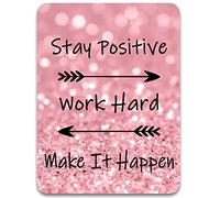 Dapesuom Mouse Pad, Small Mouse Pad 15x20 cm with Non-Slip Rubber Base, Waterproof Mouse Mat, Mini Mouse Pad for Women Kids Men Wireless Mouse Laptops Keyboard Tray Home Office Travel, Pink Quotes