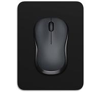 Dapesuom Mouse Pad, Small Mouse Pad 6 x 8 Inch with Non-Slip Rubber Base, Waterproof Mouse Mat, Mini Mouse Pad for Women Kids Men Wireless Mouse Laptops Keyboard Tray Home Office Travel, Jet Black