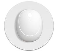 Dapesuom Small Mouse Pad, 6 x 6 Inch Thick Rubber Premium-Textured Non-Slip Portable & Washable Round Mini Mouse Mat for Women Wireless Laptops Keyboard Tray Gaming Work Computer Travel, Space Gray