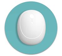 Dapesuom Small Round Mouse Pad, 6 x 6 Inch with Non-Slip Rubber Base, Waterproof, Mini for Women Kids Wireless Laptops Home Office Travel, Green