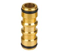 Dapetz 1/2" Brass Double Male Hose Connectors For Connect Hoses Garden Hose Pipe Quick Connector Male To Male Connector
