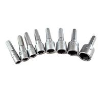 Dapetz ® 1/4" Hex Shank Socket Adapter Set, 8PCS Metric 5mm-11mm for Power Drill, Screwdriver & Cordless Drivers, Chrome Vanadium Steel, Ideal for DIY & Professional Use