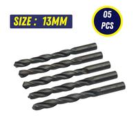 Dapetz 10 Pc 13mm Hss Jobber Drill Bits Din338 Black Twist Drill Bits For Stainless Steel, Metal, Wood & Plastic