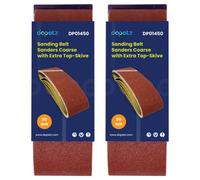 Dapetz 10 Pcs Sanding Belts 80 Grits Aluminum Oxide Abrasive Fabric Sanding Belts 60 X 400mm Fit For Bosch Sanders Grinding