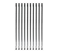 Dapetz 10 Pcs Scroll Saw Blades For Wood Metal Plastic Sawblades Sawing Carve End Cutting Pin Ended Hardened Carbon Steel 21 Tpi