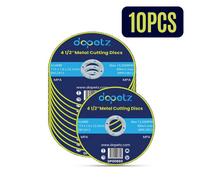 Dapetz 10Pcs 115mm Ultra Thin Metal Cutting Discs Abrasive Slitting Wheels For Ferrous Metals Angle Grinder Workshop Diy Use