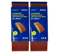 Dapetz ® 10Pcs Sanding Belts 40 Grits Aluminum Oxide Abrasive Fabric Sanding Belts 60 x 400mm Accessories for Belt Sanders Grinding,Sharpening and Derusting