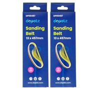 Dapetz 10Pcs Sanding Belts 457mm X 13mm 120 Grit For Belt Sander Sheets Sandpaper Aluminium Oxide Abrasive Belts For Grinding