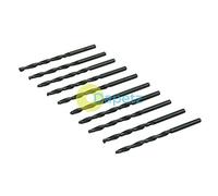 Dapetz ® 10Pcs x 3mm HSS Jobber Drill Bits, Black Twist Drill Bits for Stainless Steel Copper Aluminium Alloy Metal, Wood and Plastics DIN338