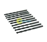 Dapetz ® 10Pcs x 4.8mm HSS Jobber Drill Bits, Black Twist Drill Bits for Stainless Steel Copper Aluminium Alloy Metal, Wood and Plastics DIN338