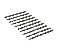 Dapetz ® 10Pcs x 5mm HSS Jobber Drill Bits, Black Twist Drill Bits for Stainless Steel Copper Aluminium Alloy Metal, Wood and Plastics DIN338