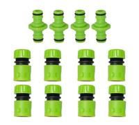 Dapetz 12 Pack Universal 1/2" Hose Pipe Quick Connector Set Garden Water Tap Adaptor Fittings