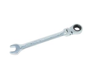 Dapetz ® 12mm Flexible Head Spanner Dual Heads with 72 Tooth Ratchet Gear and 15° Offset Open End Wrench Ratchet Combination Wrench Spanner Chrome Vanadium Steel