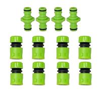 Dapetz® 12X Universal Hose Connectors Set End Quick Connectors For Hose Pipe Fitting, Universal Hose Quick Connectors Hose Pipe Garden Water Tap Adaptor Fittings 1/2"