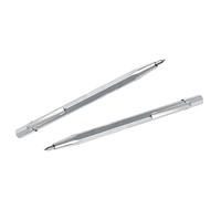 Dapetz® 150mm Carbide Tip Pocket Scriber Plated Steel Body Marking Tool 2PC Multi-Use Marker Soft & Hard Materials