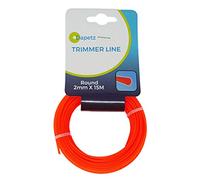 Dapetz ® 15m 2mm Strimmer Wire Universal String Trimmer Line Nylon Strimmer Cord 1.2mm 16mm 2mm 2.4mm 3mm Grass Strimming Cable For Garden Weeds Flower Beds (2mm x 15m)
