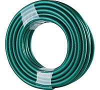 Dapetz ® 15M Garden Hose Pipe Reel Reinforced Outdoor HOSEPIPE Green (1/2 inch) Diameter Tough 3 Layer PVC Braided Pattern Heavy Duty Lawn Garden Car Van