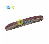 Dapetz ® 15Pcs Sanding Belts 13 x 457mm - Aluminum Oxide 40 Grit Abrasive Belts for Power Sanders, Grinding, Sharpening, Sanding Wood, Paint, Varnish, and Plastics