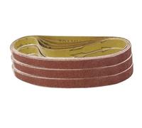 Dapetz ® 15Pcs Sanding Belts 13x457mm - 60 Grit Aluminium Oxide Abrasive Belts for Grinding, Sharpening, Derusting, Precise Sanding on Metal and Wood - Compatible with Black+Decker Belt Sanders