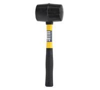 Dapetz 16Oz Rubber Hammer Mallet Black Fibreglass Handle Camping Racking Golf Tool Hammer With Fibreglass Handle Rubber 320mm