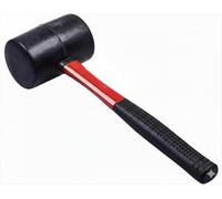 Dapetz ® 16oz Rubber Hammer Mallet Black Fibreglass Handle Camping Racking Golf Tool, Rubber Hammer with Fibreglass Handle Rubber Comfort Grip 320mm