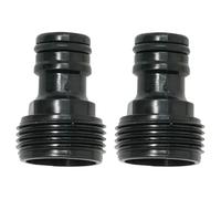 Dapetz ® 2 Pack 3/4" Male Threaded Tap Connector for Hose Pipe, Garden Hose Tap Connector, 3/4" BSP Hose Connector Male Watering Fittings for Threaded Faucet Adapter Quick Connector Set