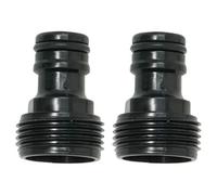 Dapetz 2 Pcs 3/4" Male Threaded Tap Connector For Hose Pipe 3/4" Bsp Hose Connector Male Watering Fittings