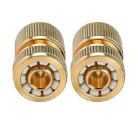 Dapetz ® 2 Pcs Brass Hose Connector Hose End Quick Connect Fitting 1/2 Inches Hose Pipe Quick Tap Adaptors Connectors for Gardening, Home Watering, Car Washing