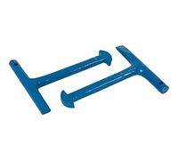 Dapetz ® 2 Piece T-Handle 125mm Trade Manhole/Drain Cover, Lid Lifting/Pulling Keys Universal Opener - Set of 2,
