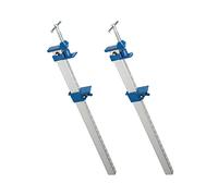 Dapetz ® 2 X Aluminium Sash Clamp 600mm Steel Sash Clamps Cramps Quick Slide Wood Clamp Adjustable Medium Duty Bar Clamps with Ergonomic Grip Handle