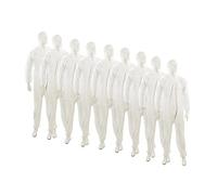 Dapetz ® 20-Pcs Disposable Paper Suit Protective Overall Coveralls 120cm 46" Non-woven Polypropylene Coverall New Zip-up Front Elasticated Hood, Cuffs & Ankles Zip Fastening for Secure Fit
