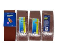 Dapetz ® 20pcs Sanding Belts 610mmX100mm Compatible with Power-Sander 40/60/80/120 Grit Abrasive Aluminum Oxide Ideal for Grinding, Sharpening and Dedusting Wood, Paint, Varnish