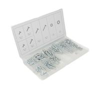 Dapetz 220 Pcs Hex Bolts And Nuts Set Steel Machine Bolts & Hex Nuts, Secure Fastening Assortment Kit Storage Box