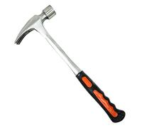 Dapetz ® 24OZ 1.5Lb Claw Hammer Forged Steel, TPR Anti Vibration Rubber Grip Handle Polished Steel Finish & Comfortable Shaft Nail Removal