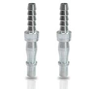 Dapetz ® 2PC Air Line Hose Bayonet Connectors 3/8" BSP Thread Quick Release Airline Hose Compressor Fitting Barb Bayonet Coupler Set PCL