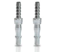 Dapetz 2Pc Air Line Hose Bayonet Connectors 3/8" Bsp Thread Quick Release Airline Hose Compressor Fitting Barb Bayonet Coupler
