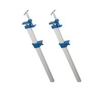Dapetz 2Pc Aluminium Sash Clamp 600mm Steel Sash Clamps Cramps Quick Slide Wood Clamp Adjustable Medium Duty Bar Clamps
